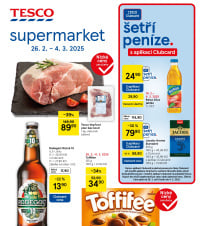 Akční leták Tesco supermarket 