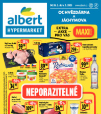 Akční leták Albert Hypermarket  - OC Hvězdárna a Jáchymova