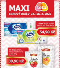 Akční leták Teta drogerie - Maxi cenový objev Zewa