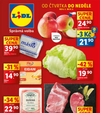 Akční leták Lidl  od čtvrtka