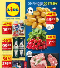 Akční leták Lidl  od pondělí - Týden značkových slev