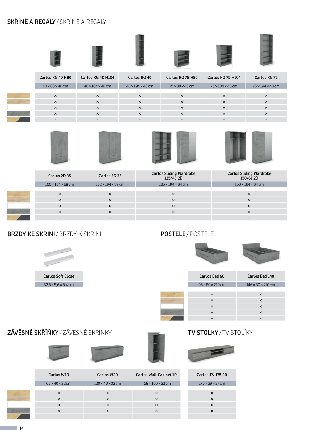 Leták ASKO nábytek leták - Program Carlos - strana 14