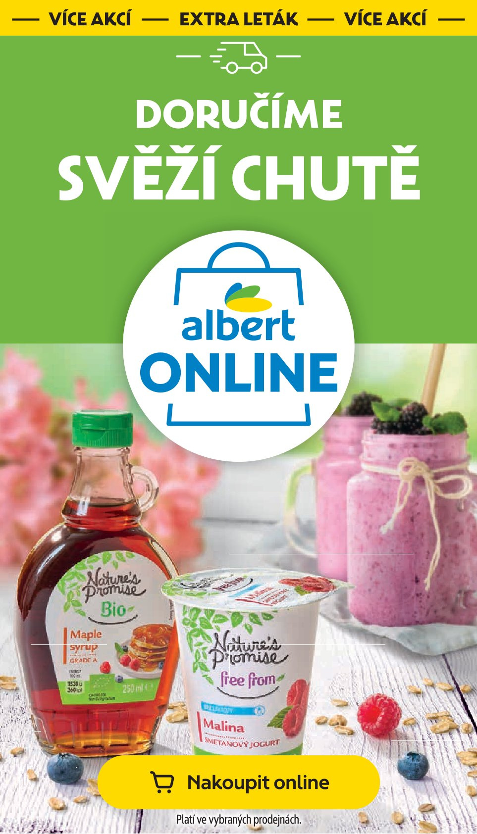 Leták Albert leták - Doručíme svěží chutě Albert ONLINE - strana 1