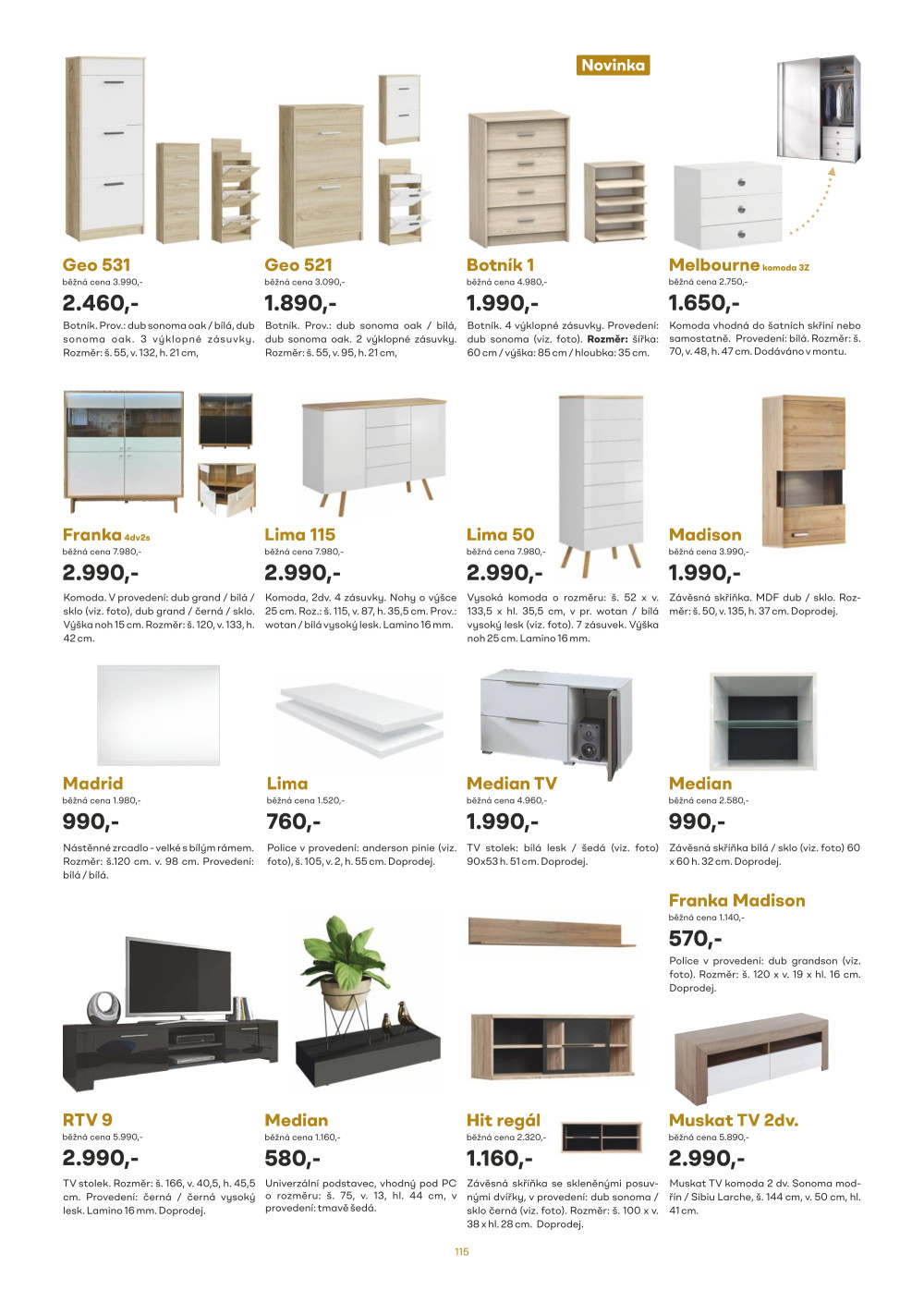 Leták Kasvo nábytek katalog - strana 115