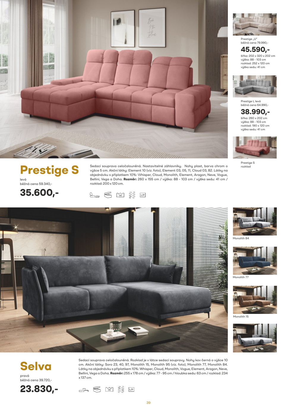 Leták Kasvo nábytek katalog - strana 39