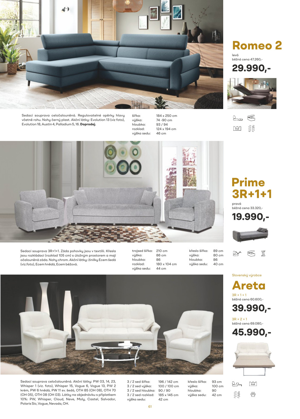 Leták Kasvo nábytek katalog - strana 61