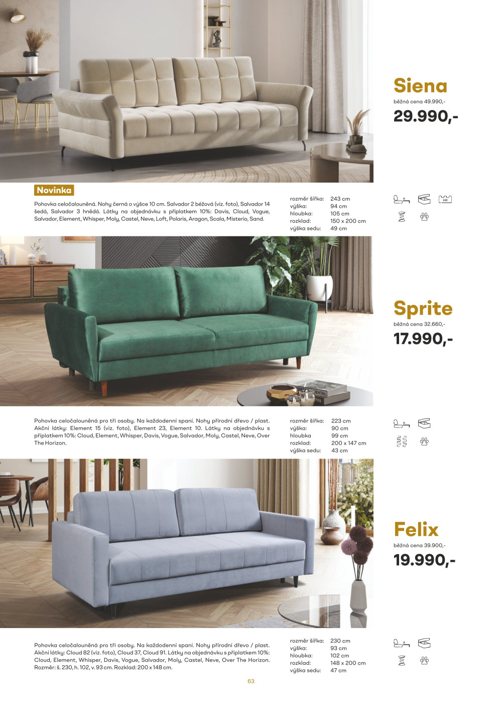 Leták Kasvo nábytek katalog - strana 63