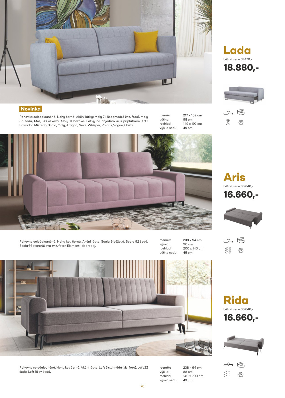 Leták Kasvo nábytek katalog - strana 70