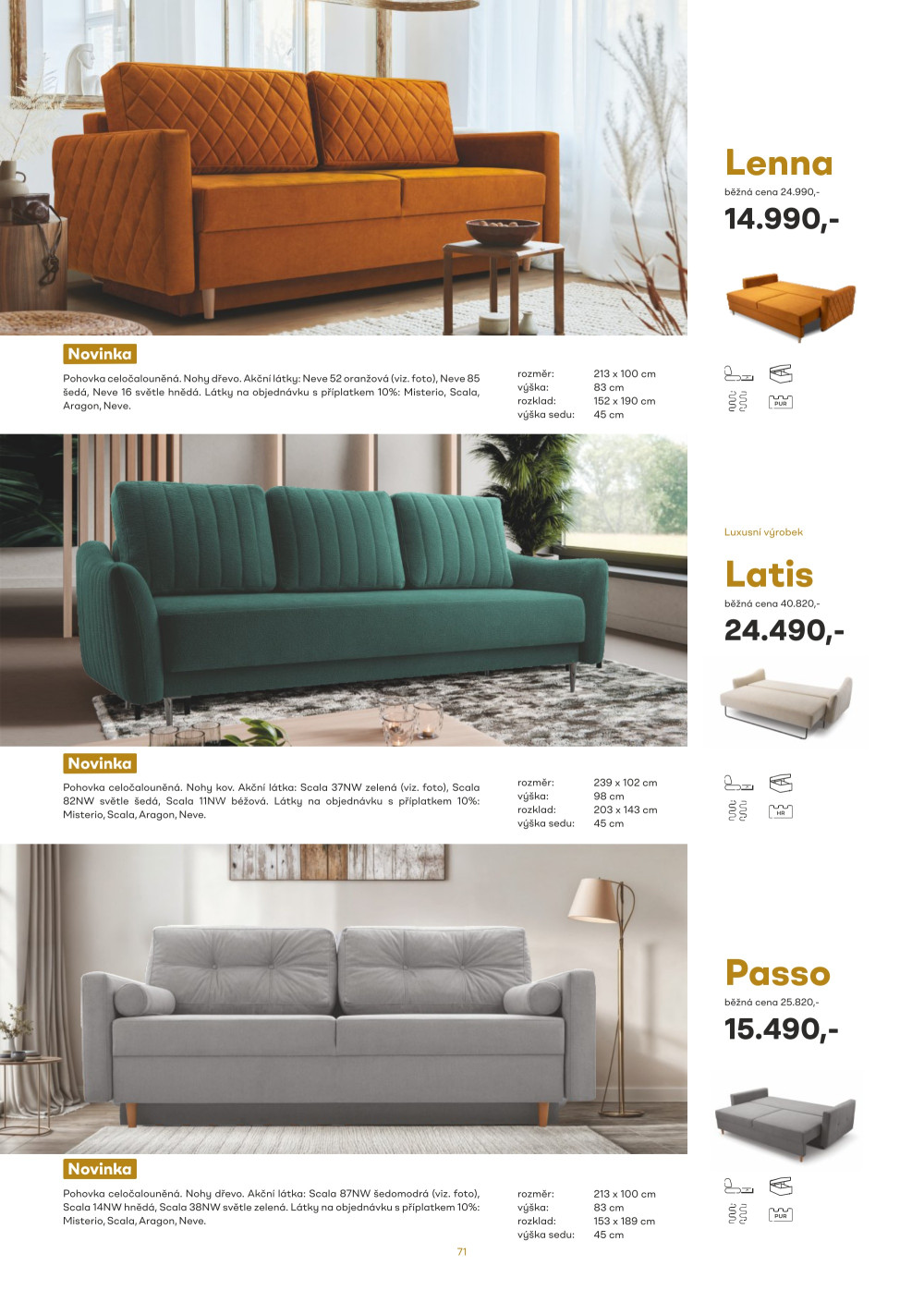 Leták Kasvo nábytek katalog - strana 71