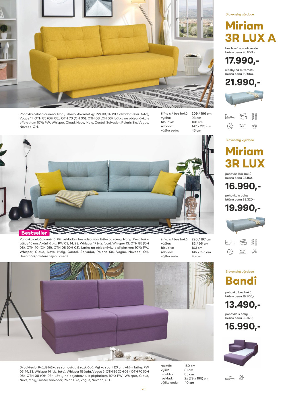 Leták Kasvo nábytek katalog - strana 75