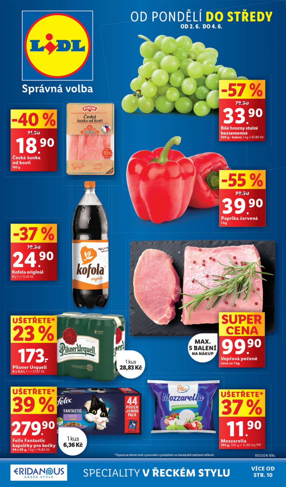 Leták Lidl leták od pondělí - Speciality v řeckém stylu - strana 1
