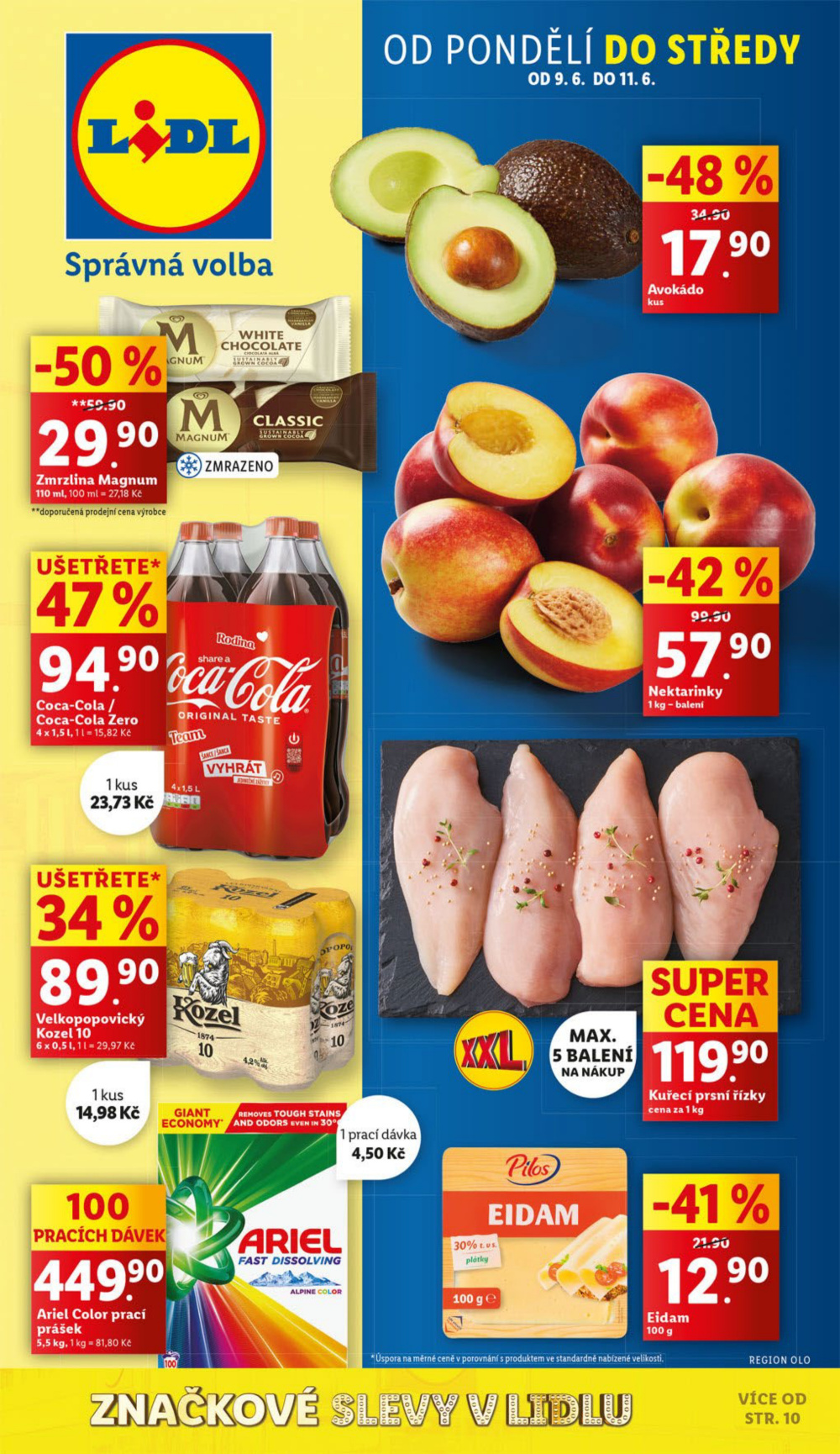 Leták Lidl leták od pondělí - Značkové slevy - strana 1