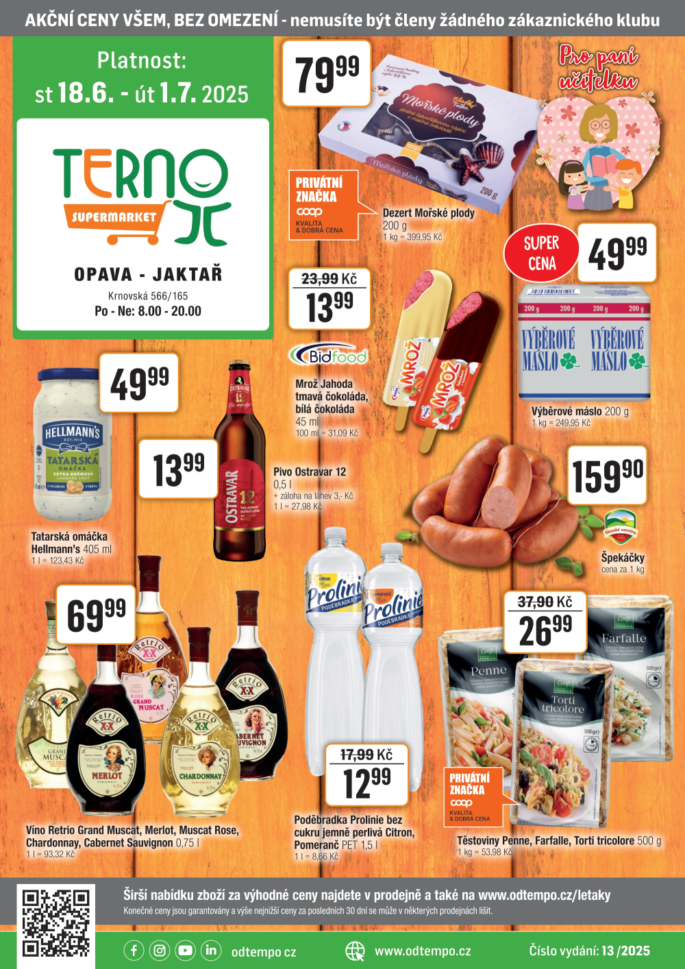 Leták TEMPO leták - Terno Opava - Jaktář - strana 1