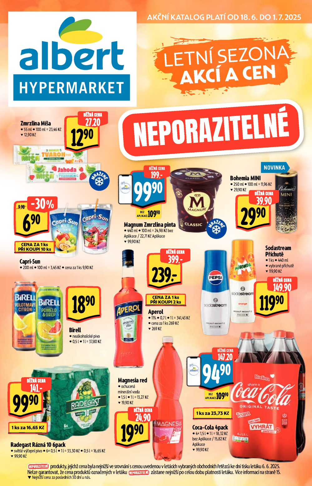 Leták Albert Hypermarket - Letní sezona akcí a cen - strana 1