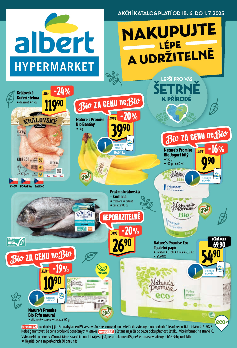 Leták Albert Hypermarket - Nakupujte lépe a udržitelně - strana 1