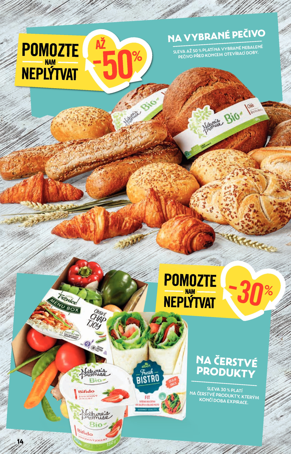 Leták Albert Supermarket - Nakupujte lépe a udržitelně - strana 14