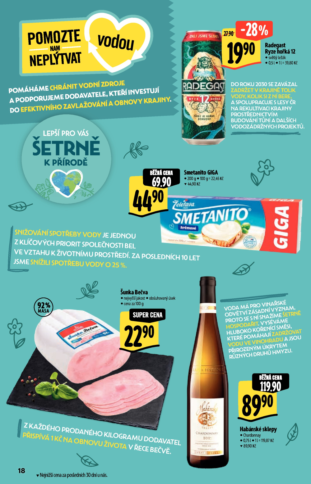 Leták Albert Supermarket - Nakupujte lépe a udržitelně - strana 18