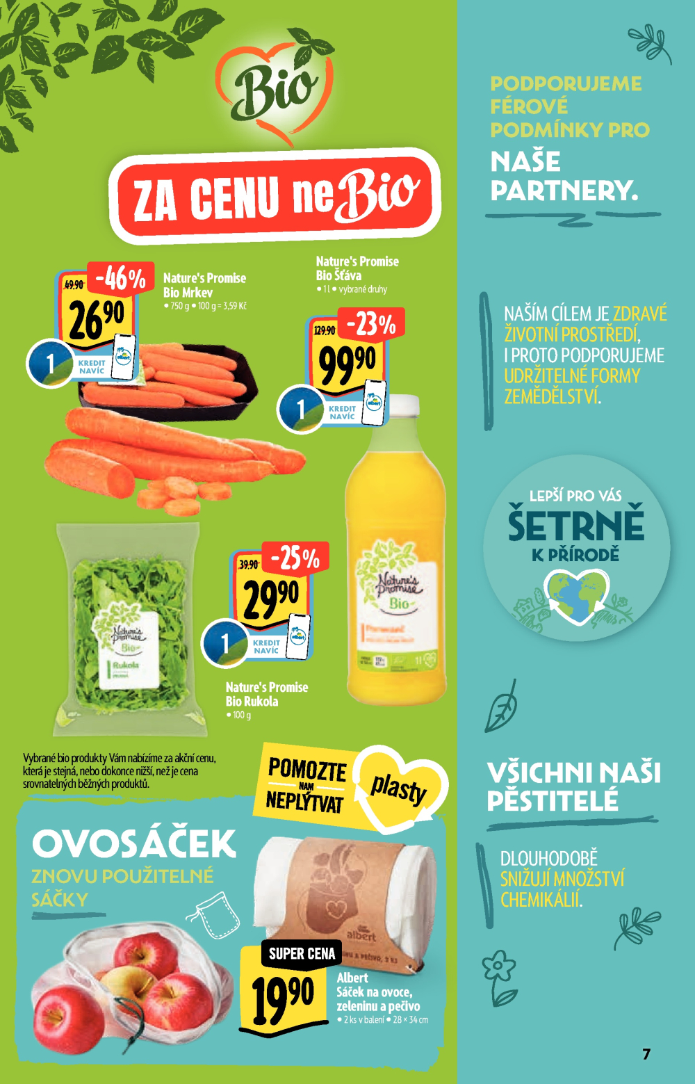 Leták Albert Supermarket - Nakupujte lépe a udržitelně - strana 7