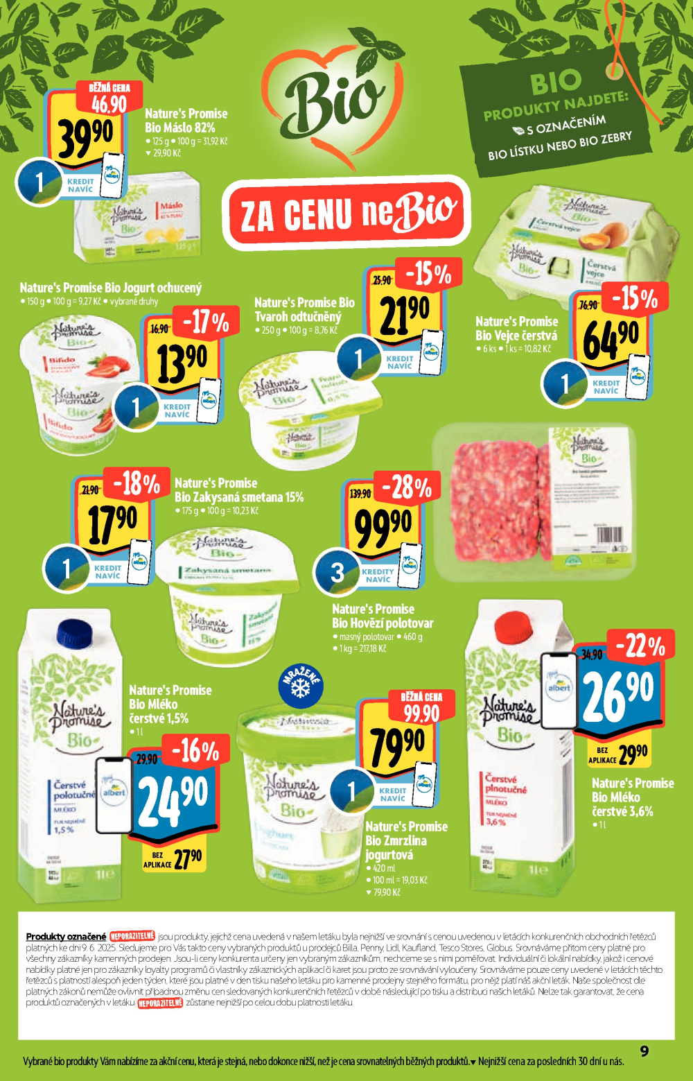 Leták Albert Supermarket - Nakupujte lépe a udržitelně - strana 9