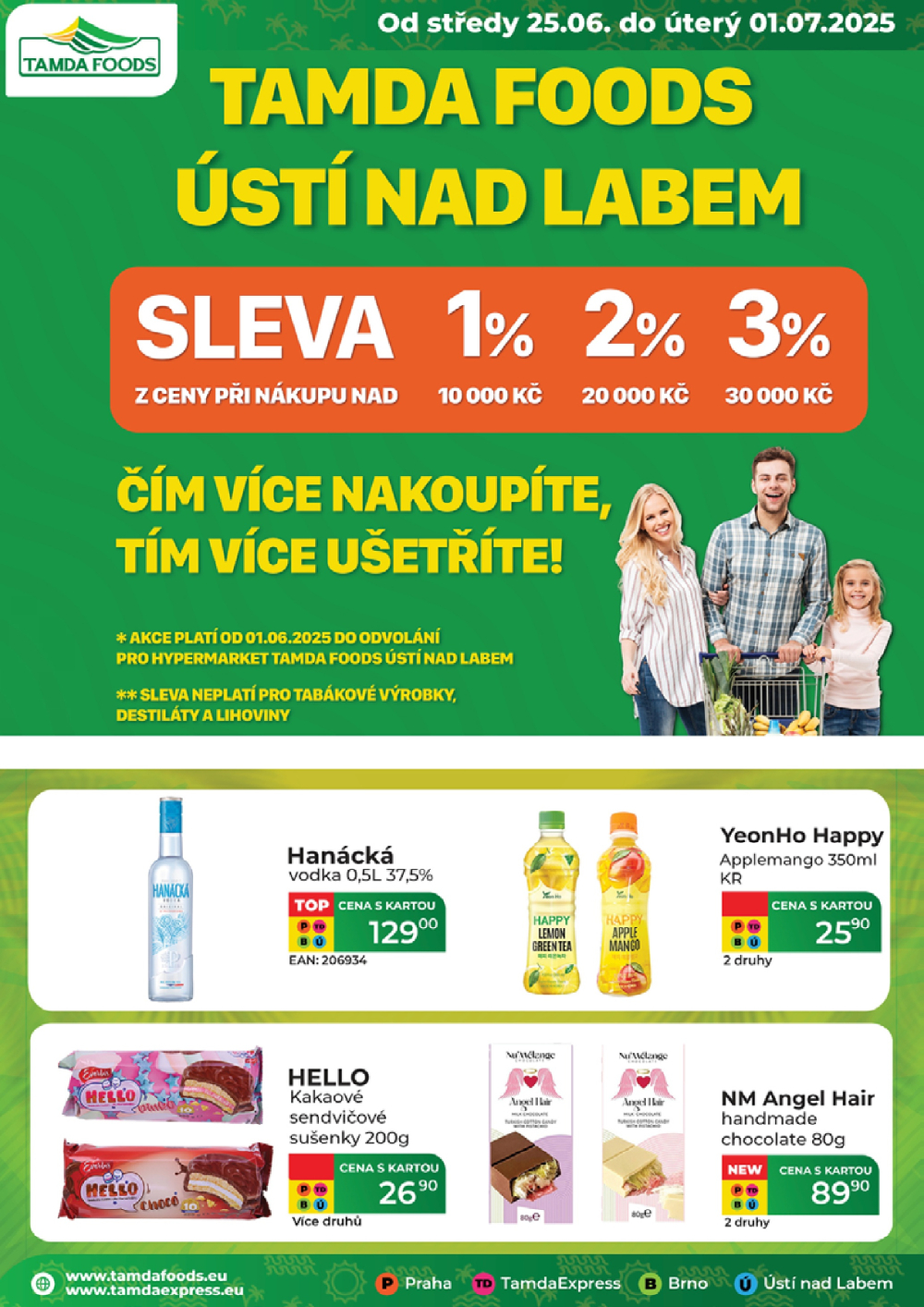 Leták TAMDA FOODS leták - strana 1