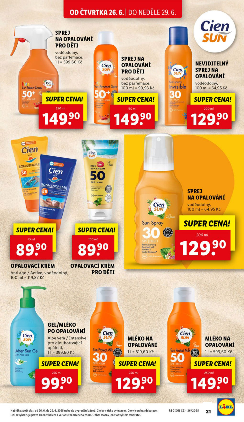 Leták Lidl leták od čtvrtka - Škola končí, zábava začíná - strana 31
