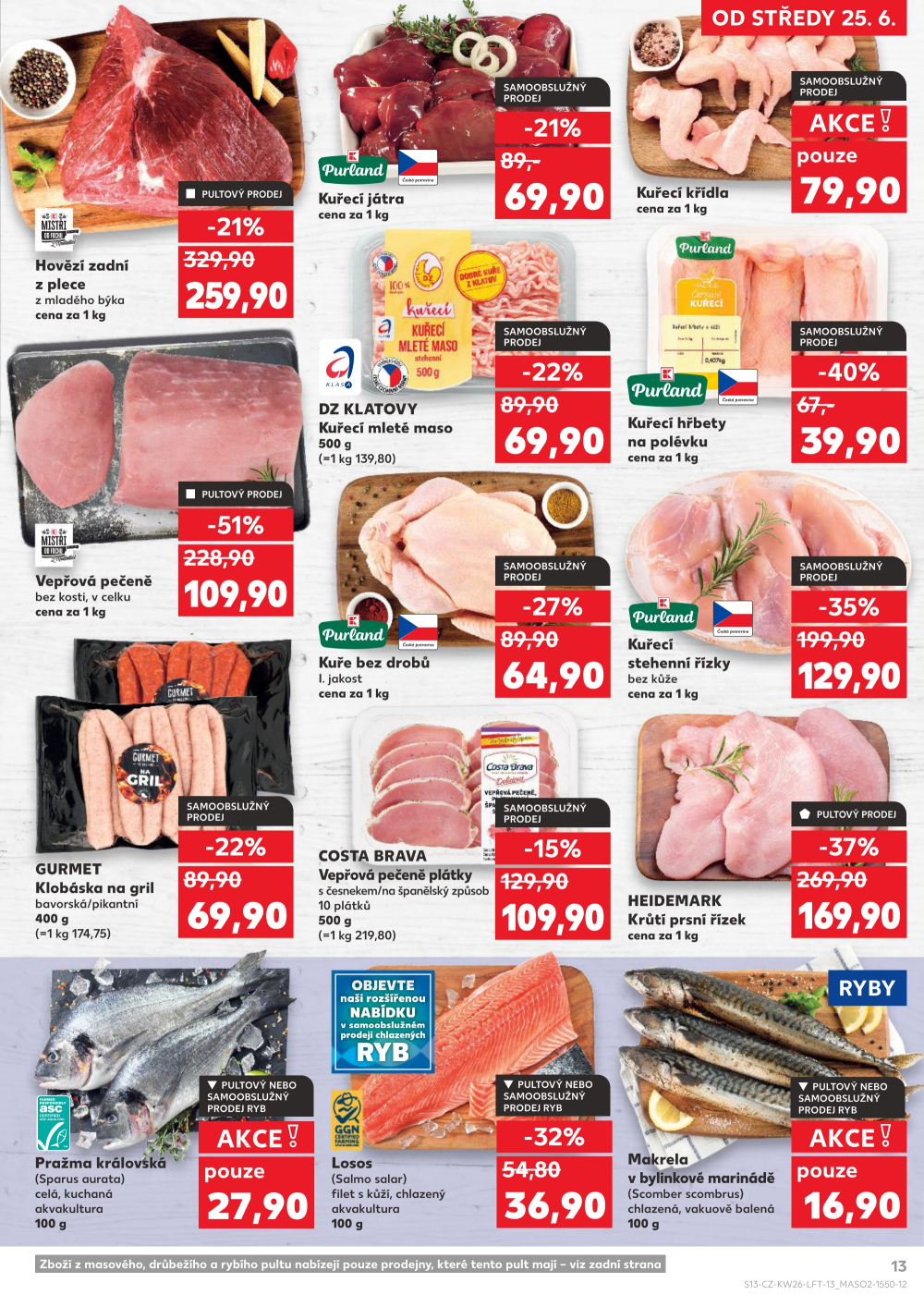 Leták Kaufland leták Praha 4 - Michle - strana 13