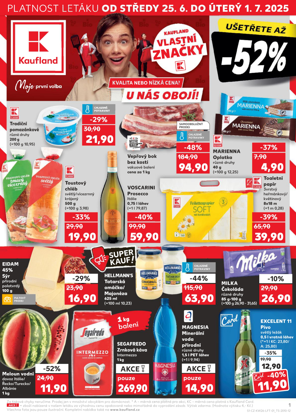 Leták Kaufland leták Praha 4 - Michle - strana 1