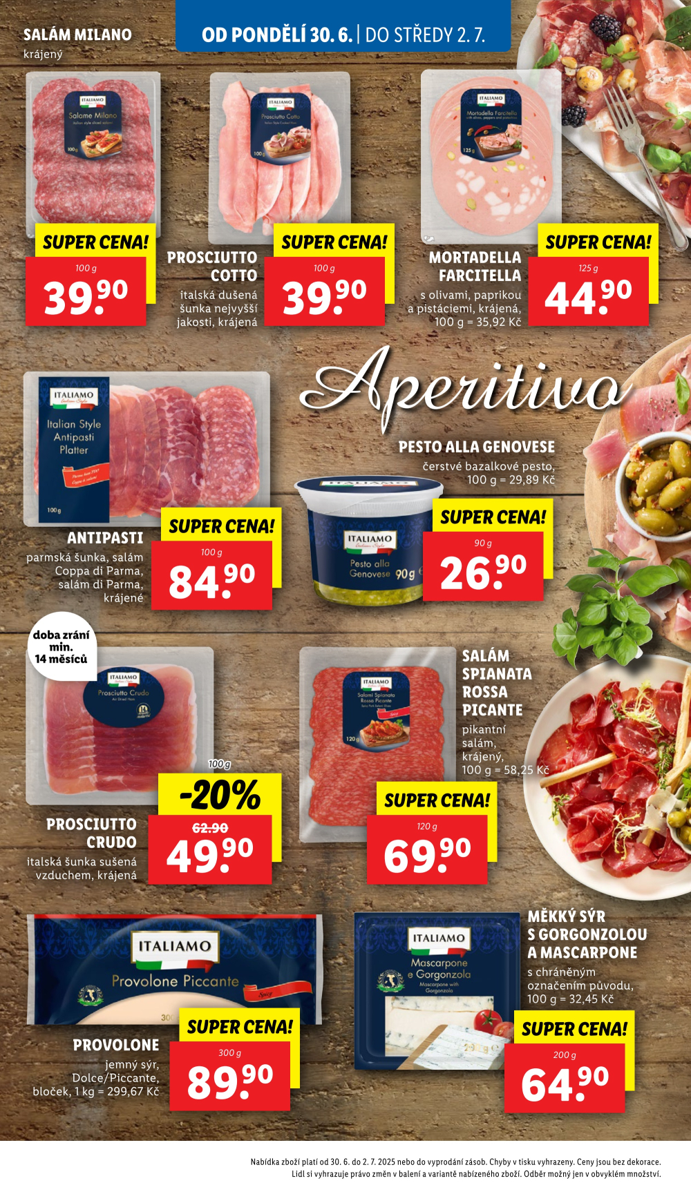 Leták Lidl leták od pondělí - Tak chutná Itálie - strana 14