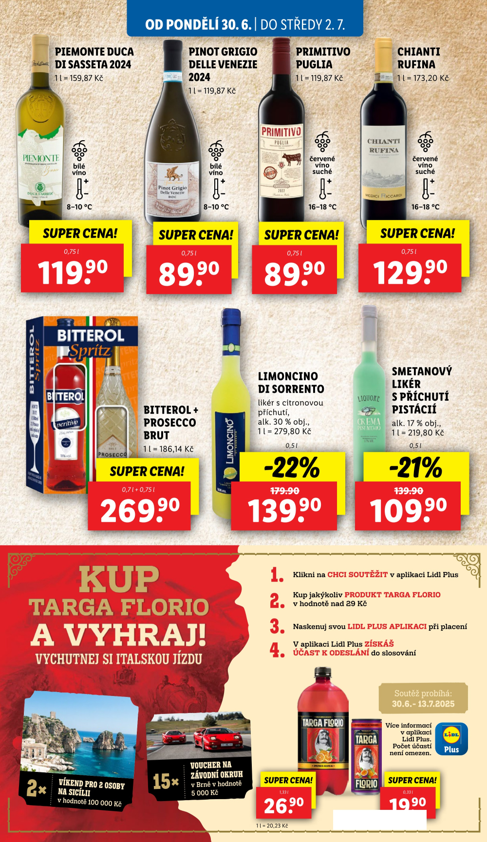 Leták Lidl leták od pondělí - Tak chutná Itálie - strana 19
