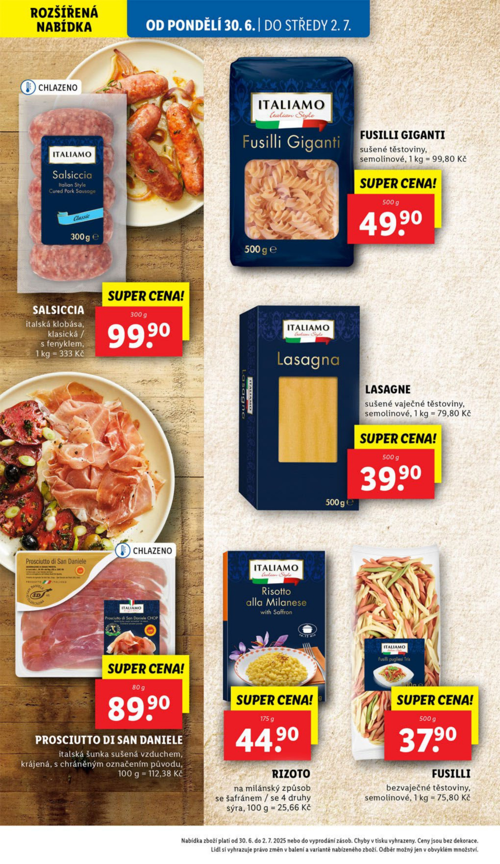 Leták Lidl leták od pondělí - Tak chutná Itálie - strana 20