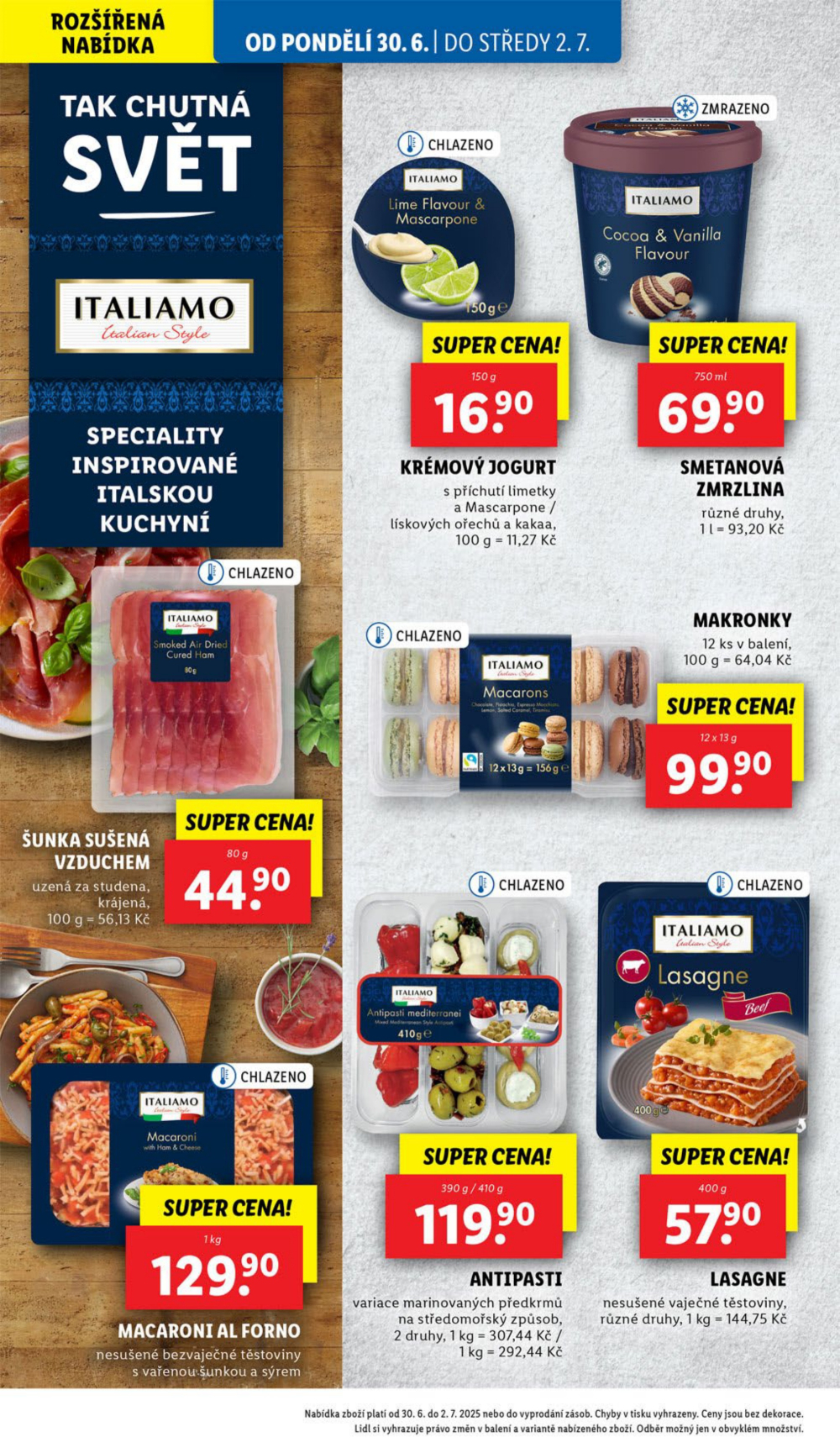 Leták Lidl leták od pondělí - Tak chutná Itálie - strana 22