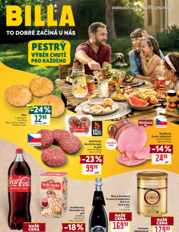 BILLA leták - Pestrý výběr chutí pro každého