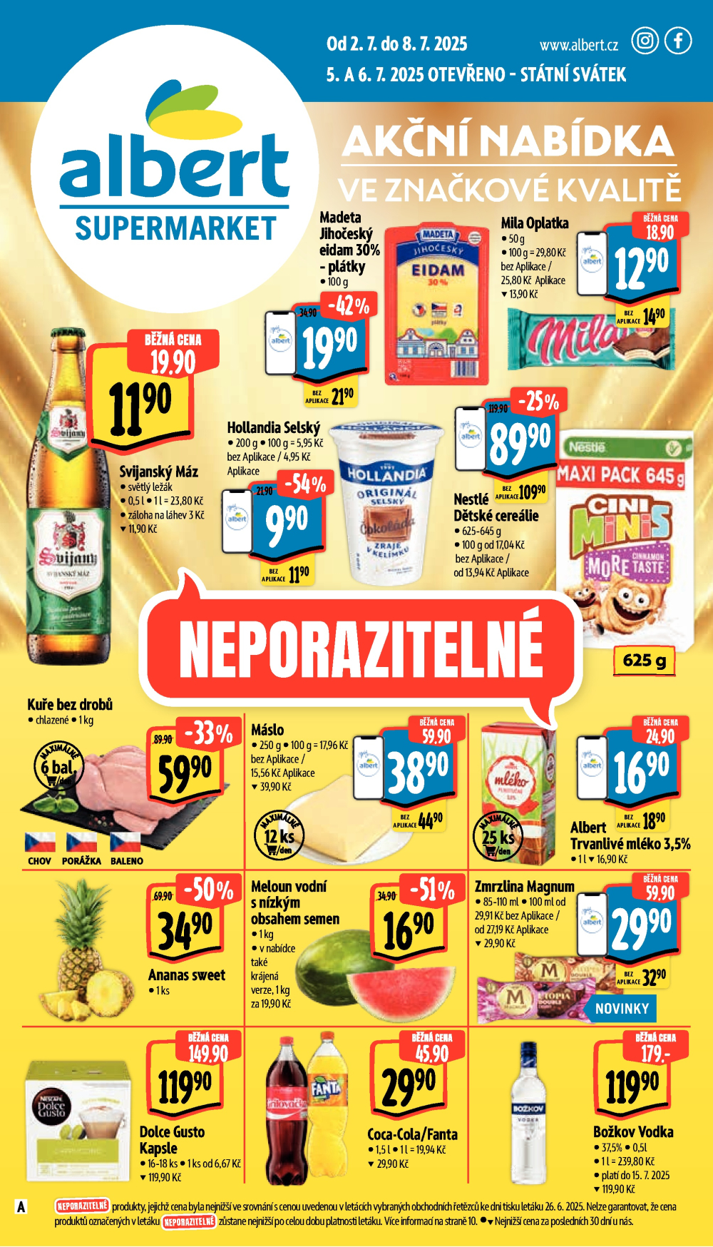Leták Albert Supermarket leták - strana 1