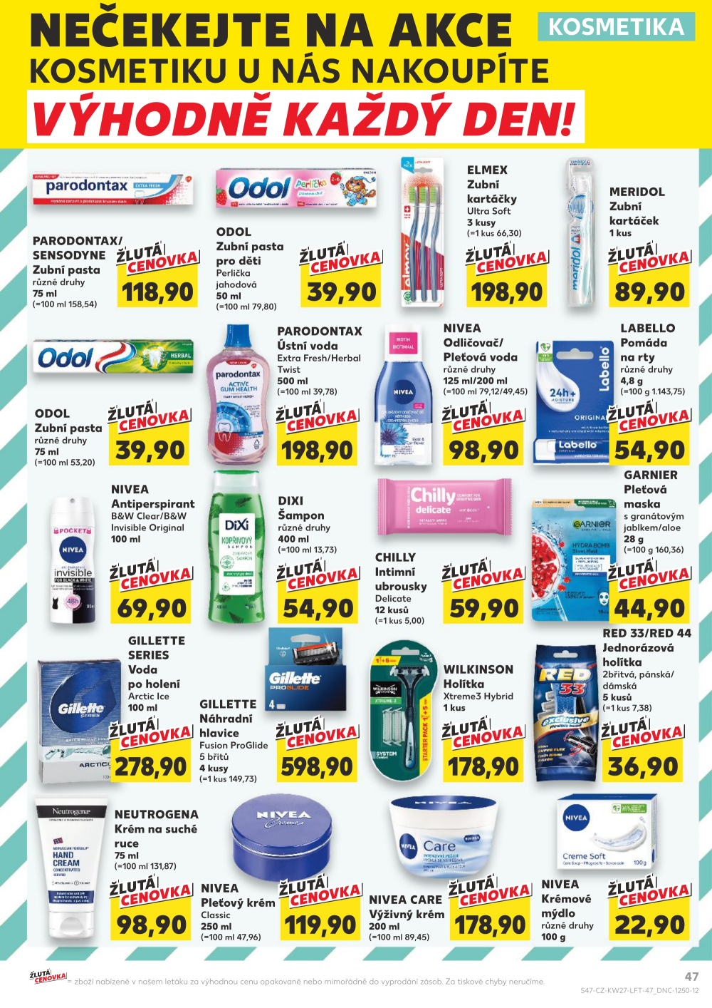 Leták Kaufland leták Praha 8 - Libeň - strana 47