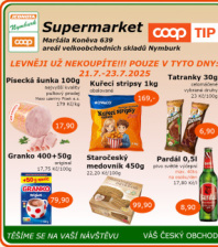 Akční leták COOP Jednota Nymburk Supermarket 