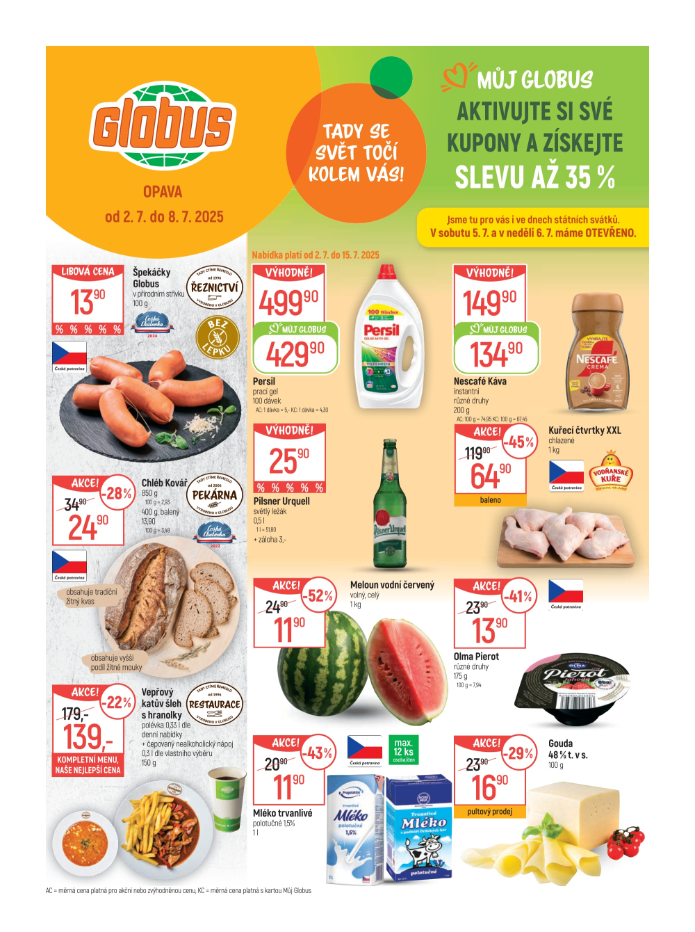 Leták Globus leták Opava - strana 1