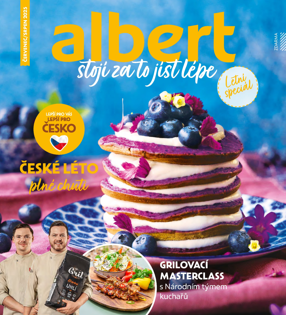 Leták Albert magazín - strana 1