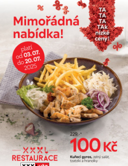 XXXLutz leták - Restaurace Kuřecí gyros