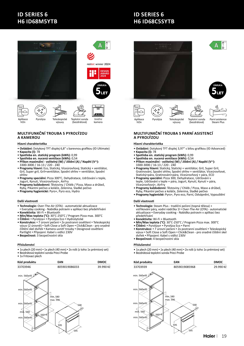 Leták ASKO nábytek leták - Spotřebiče Haier - strana 19