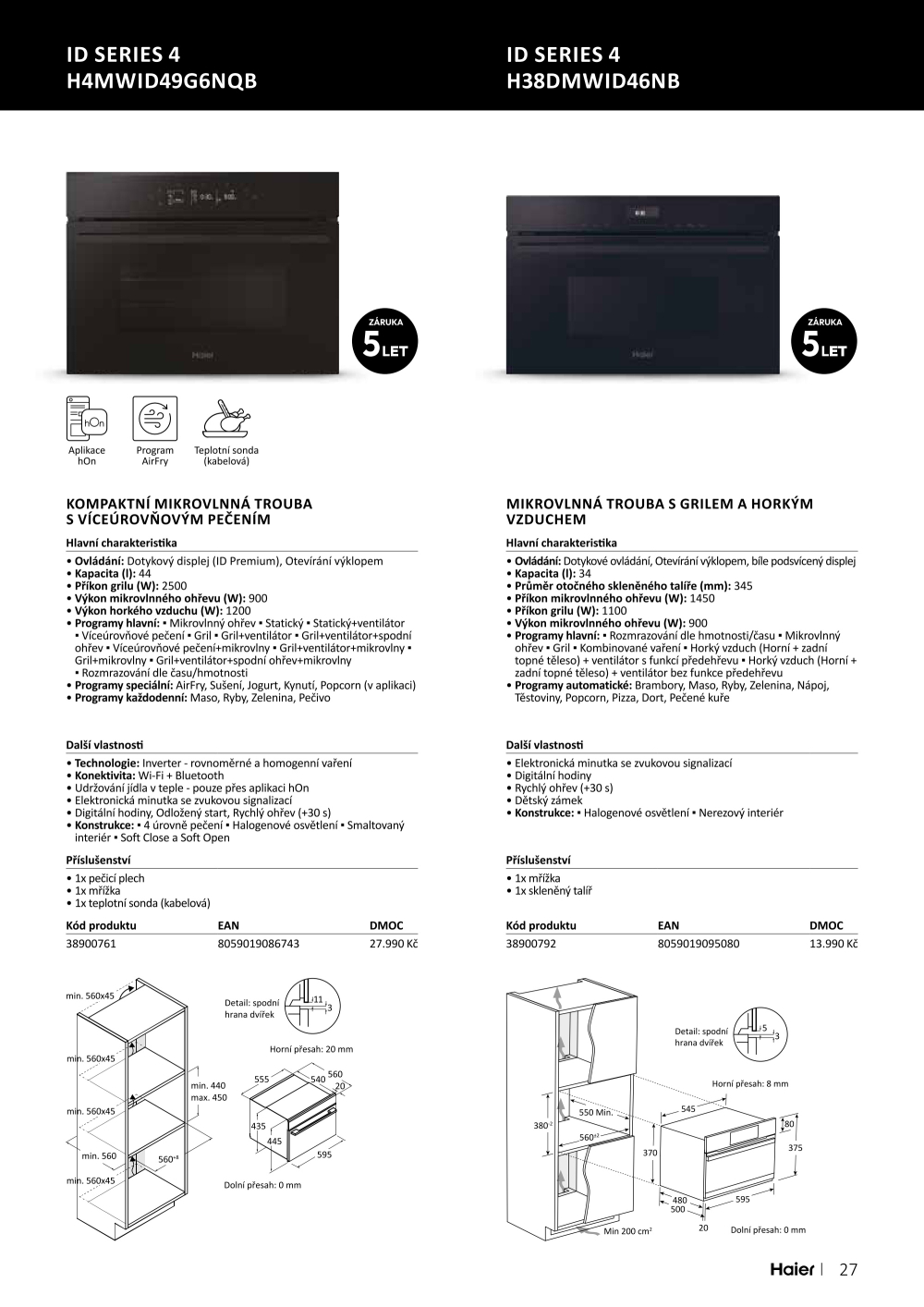 Leták ASKO nábytek leták - Spotřebiče Haier - strana 27