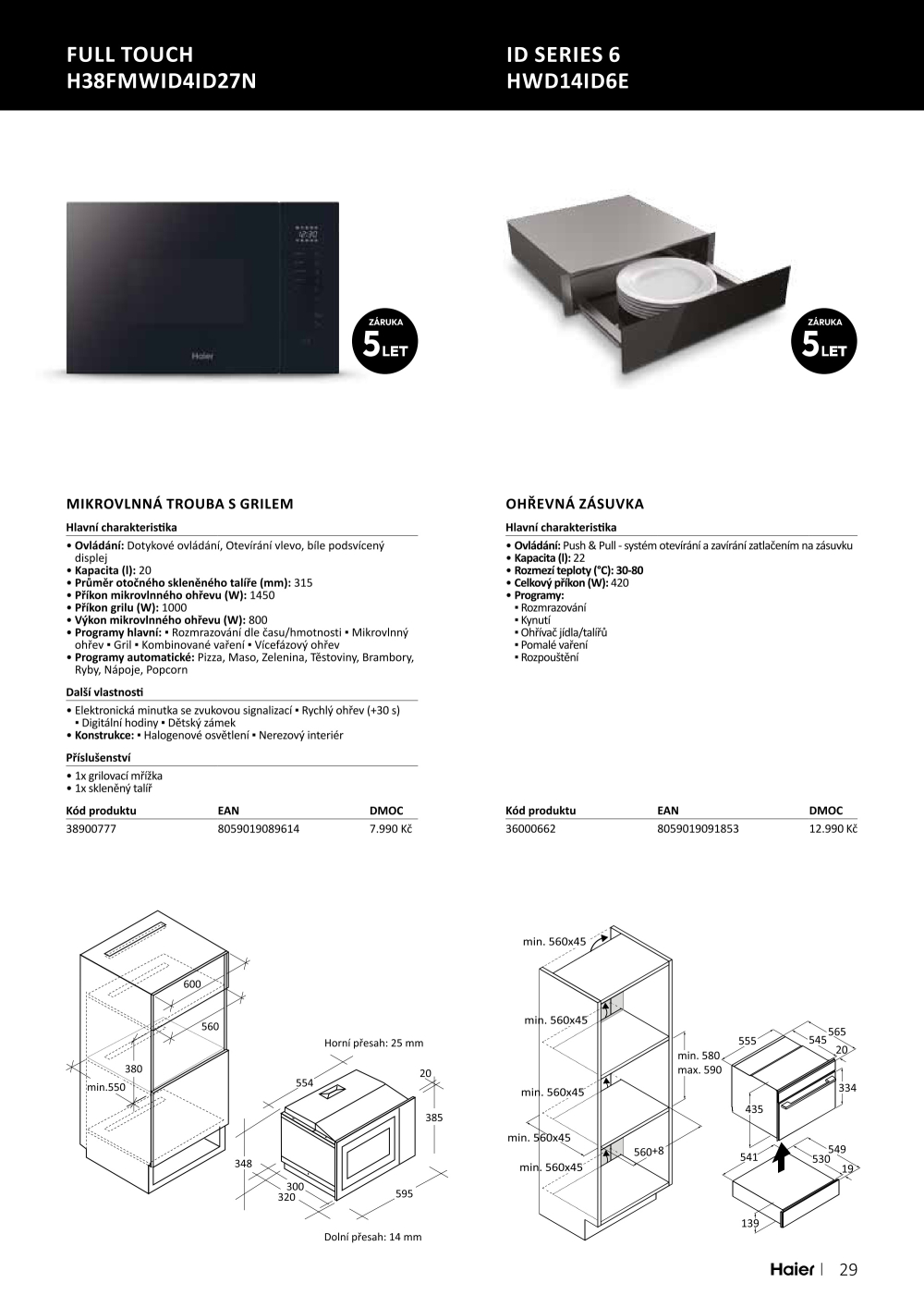 Leták ASKO nábytek leták - Spotřebiče Haier - strana 29