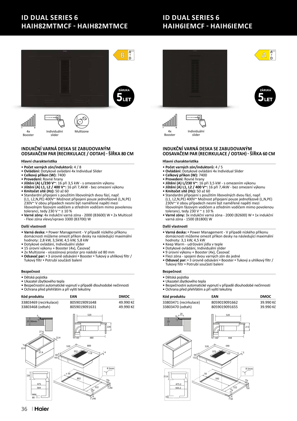 Leták ASKO nábytek leták - Spotřebiče Haier - strana 36