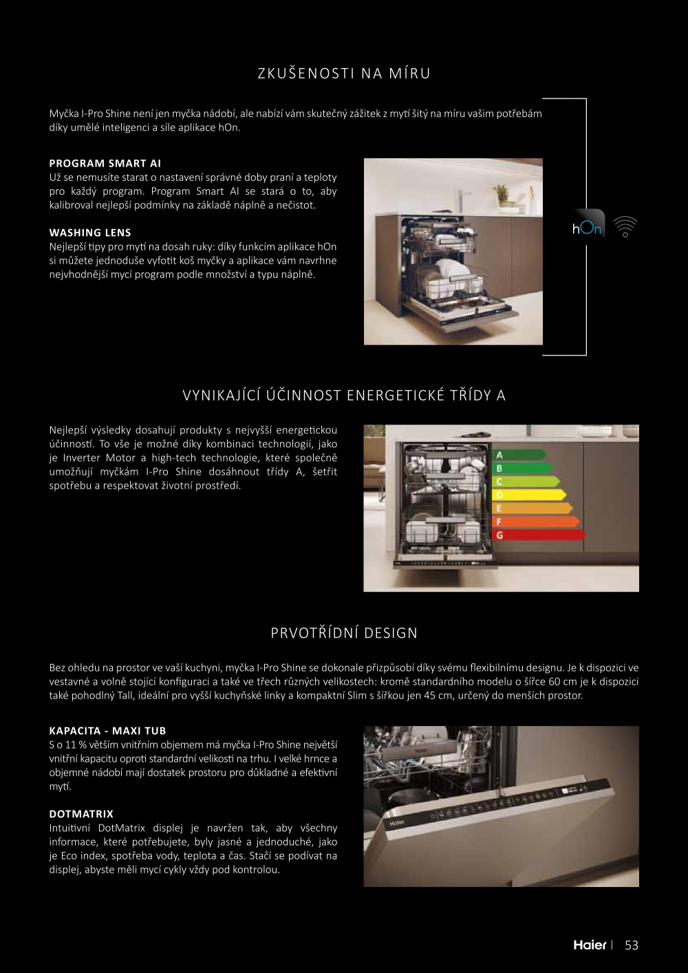 Leták ASKO nábytek leták - Spotřebiče Haier - strana 53