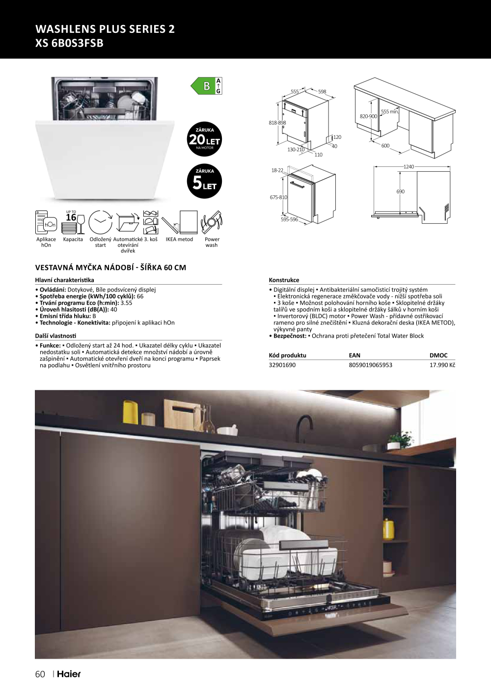 Leták ASKO nábytek leták - Spotřebiče Haier - strana 60
