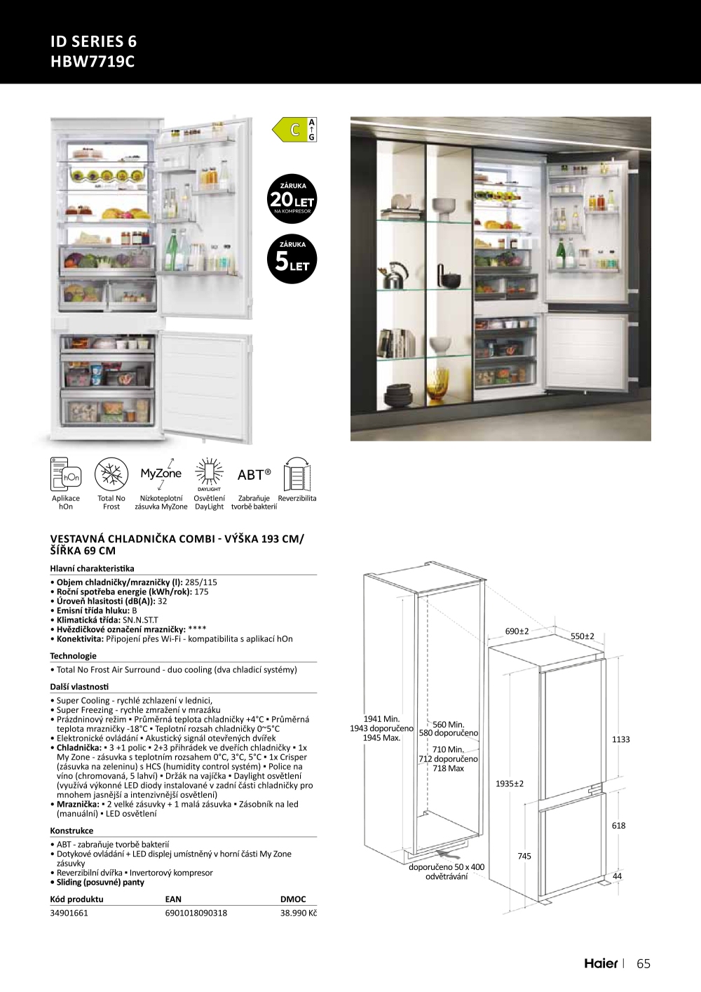 Leták ASKO nábytek leták - Spotřebiče Haier - strana 65