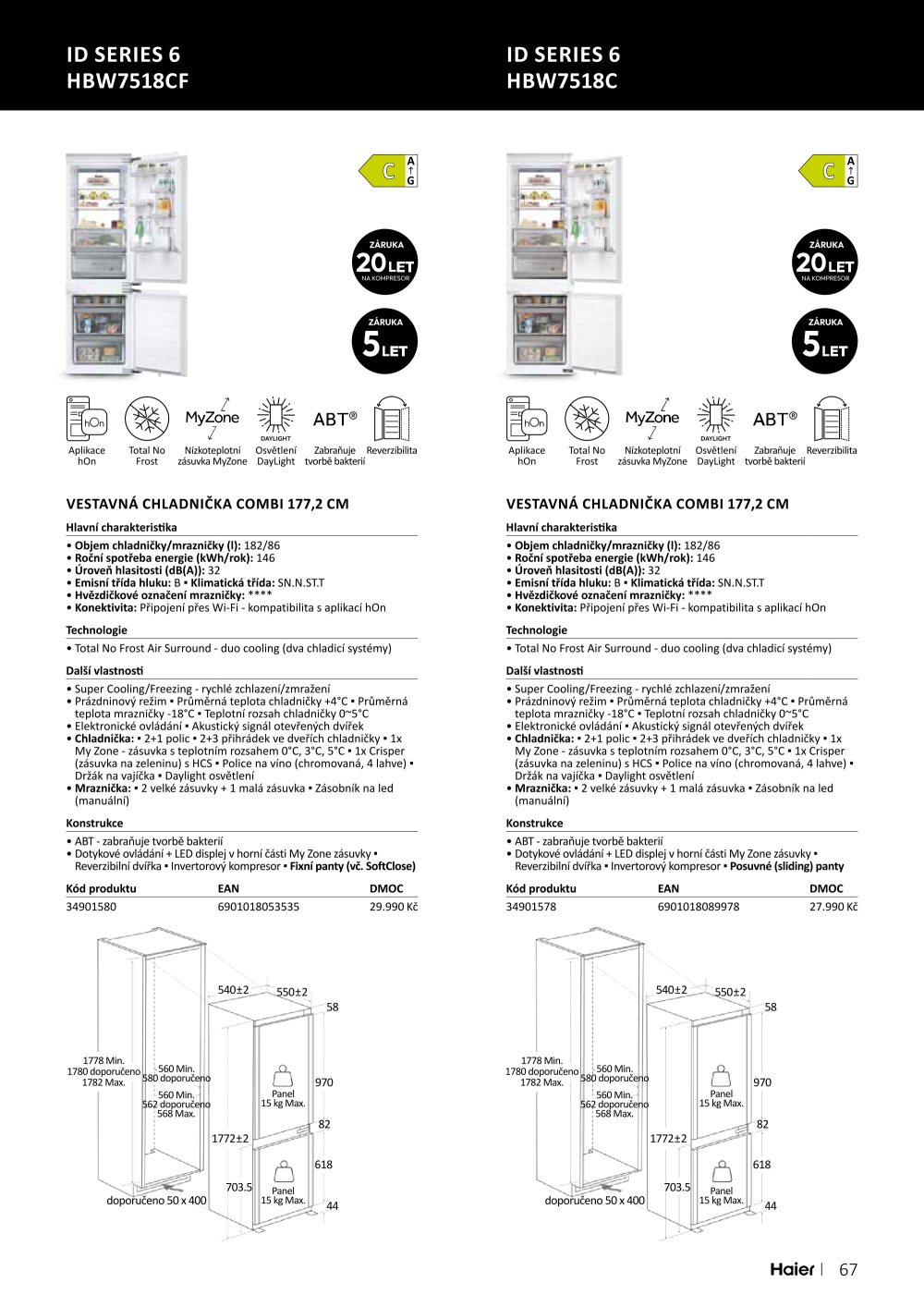 Leták ASKO nábytek leták - Spotřebiče Haier - strana 67