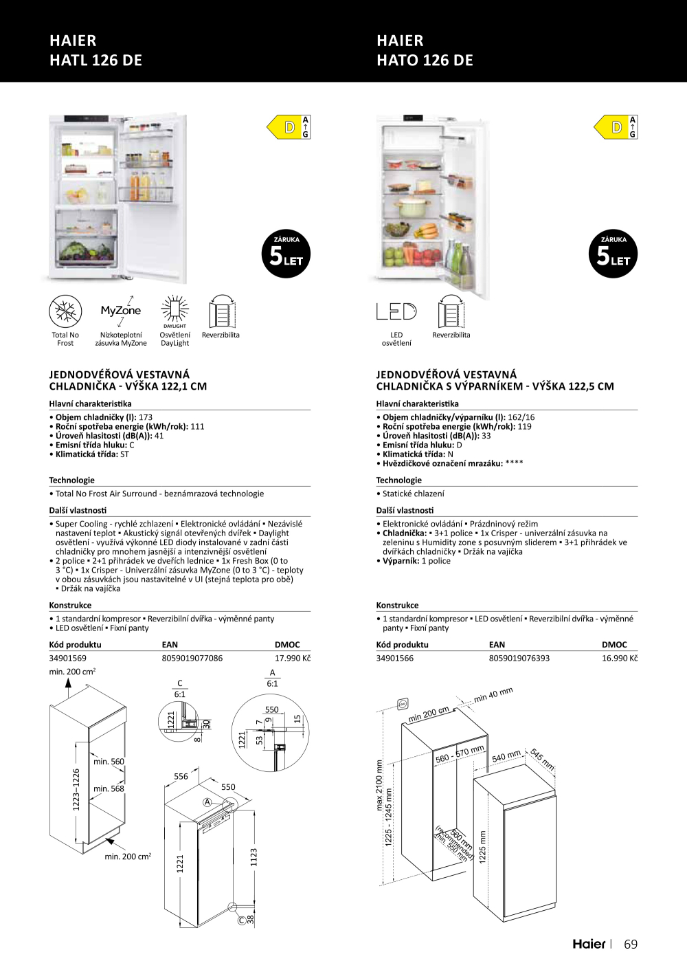 Leták ASKO nábytek leták - Spotřebiče Haier - strana 69