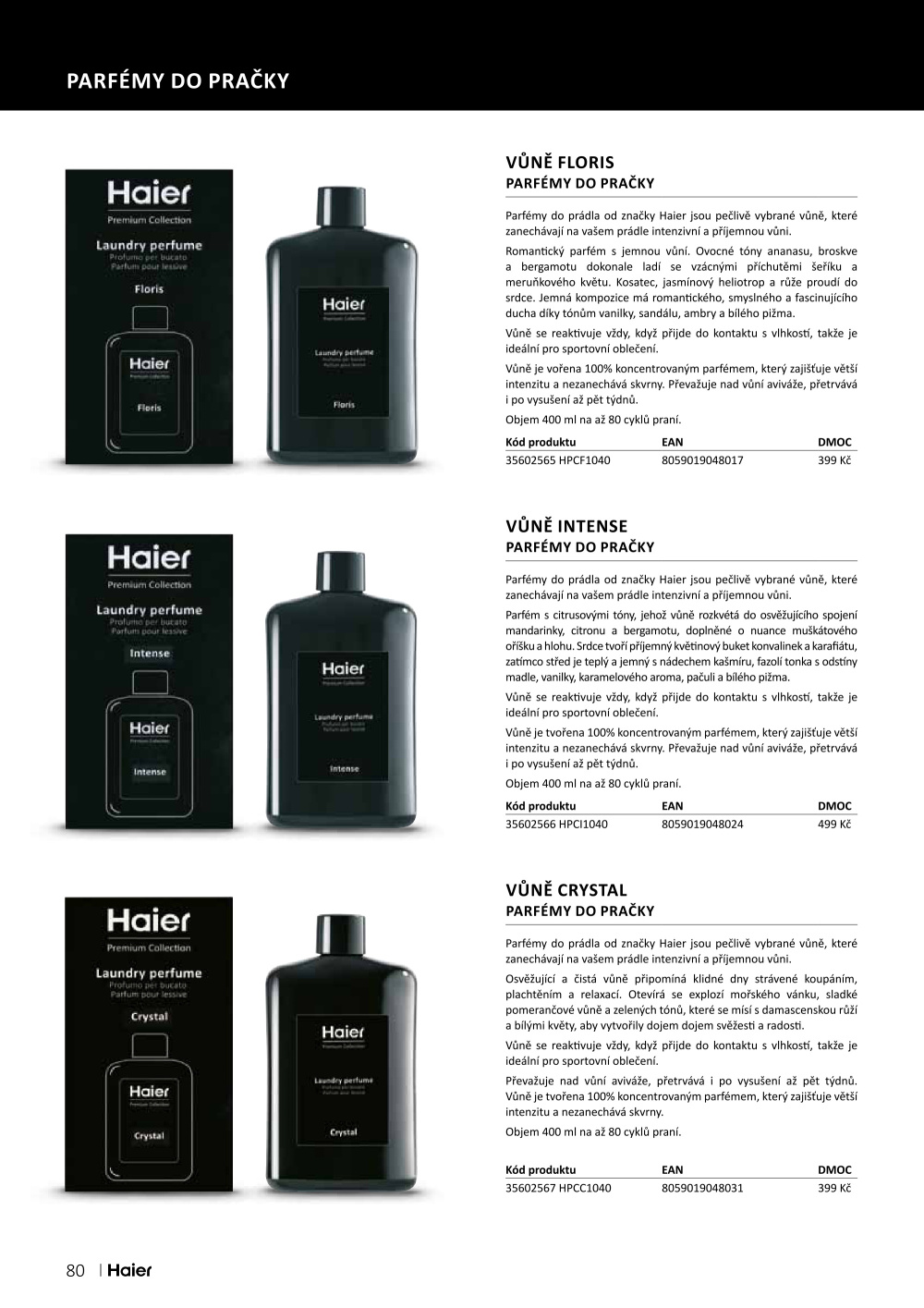 Leták ASKO nábytek leták - Spotřebiče Haier - strana 80