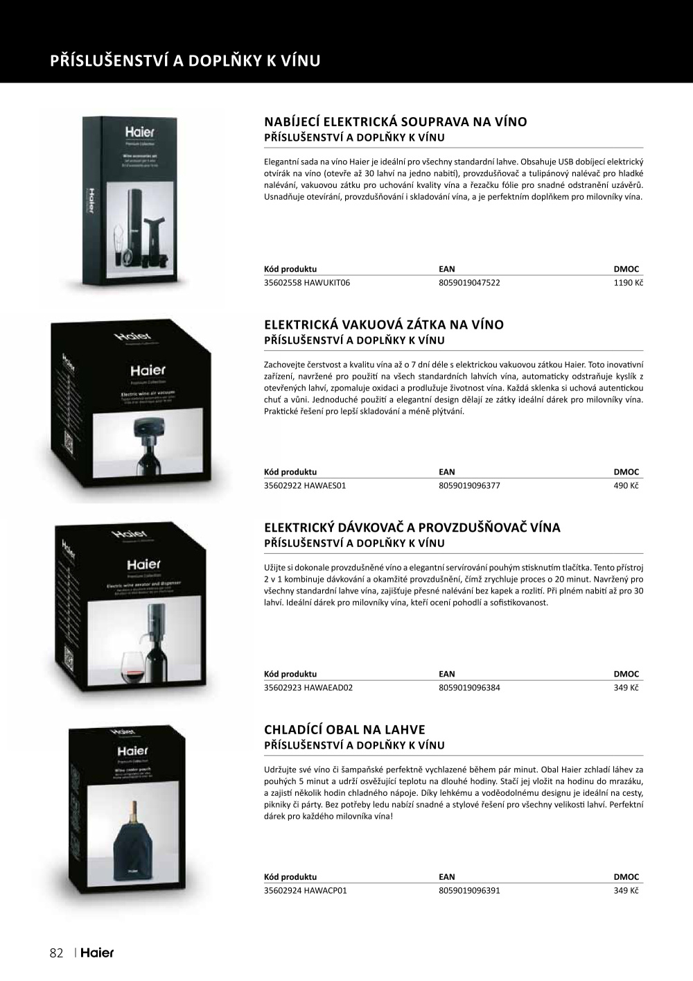 Leták ASKO nábytek leták - Spotřebiče Haier - strana 82