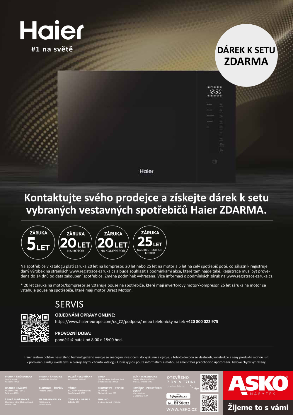 Leták ASKO nábytek leták - Spotřebiče Haier - strana 84